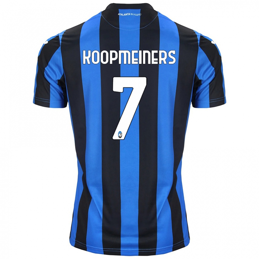 Bambino Maglia Teun Koopmeiners #7 Blu Nero Kit Gara Home 2024/25 Maglietta