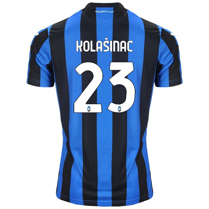 Bambino Maglia Sead Kolasinac #23 Blu Nero Kit Gara Home 2024/25 Maglietta