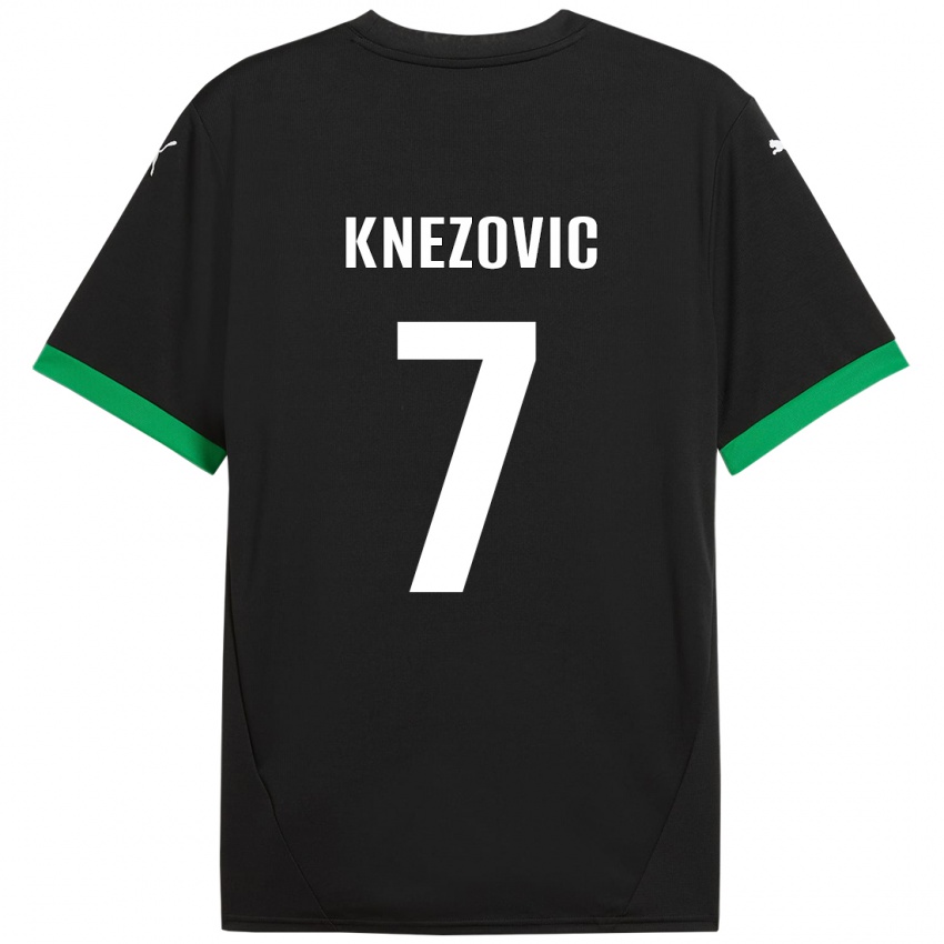 Bambino Maglia Borna Knezovic #7 Nero Verde Scuro Kit Gara Home 2024/25 Maglietta