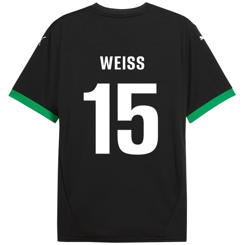 Bambino Maglia David Weiss #15 Nero Verde Scuro Kit Gara Home 2024/25 Maglietta