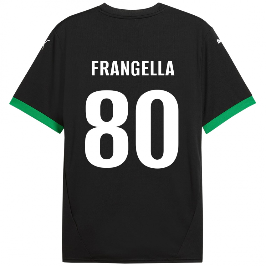 Bambino Maglia Christian Frangella #80 Nero Verde Scuro Kit Gara Home 2024/25 Maglietta