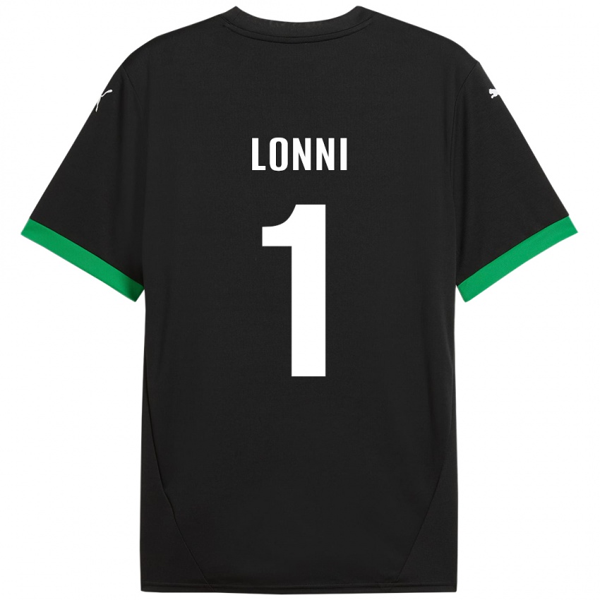 Bambino Maglia Lia Lonni #1 Nero Verde Scuro Kit Gara Home 2024/25 Maglietta