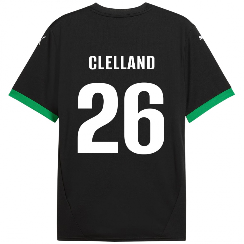 Bambino Maglia Lana Clelland #26 Nero Verde Scuro Kit Gara Home 2024/25 Maglietta