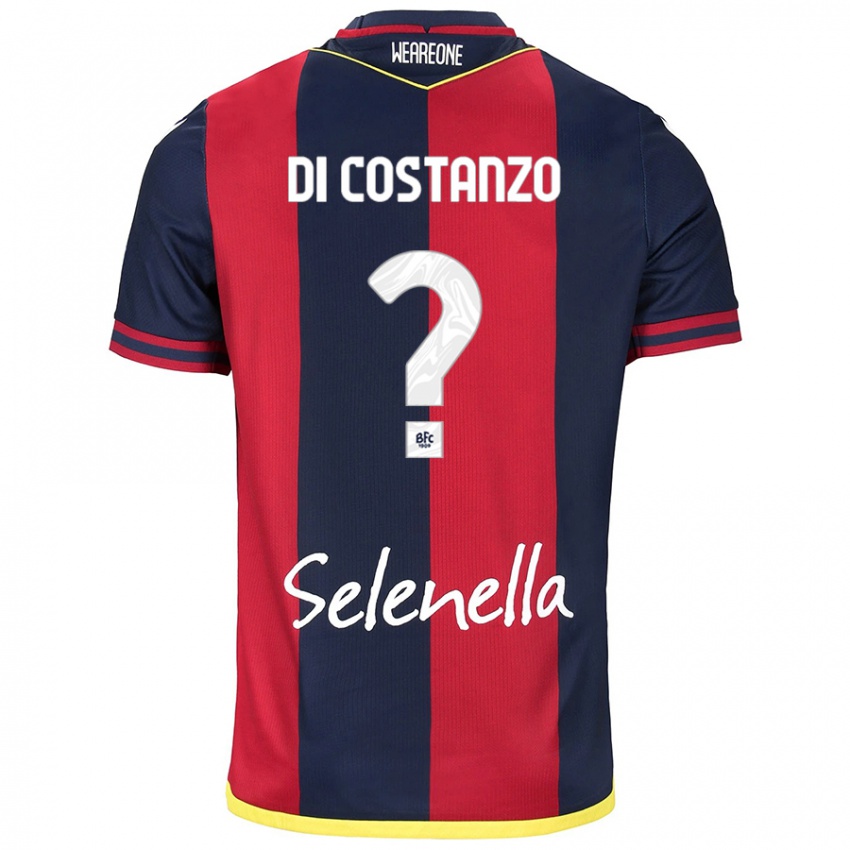 Bambino Maglia Raffaele Maria Di Costanzo #0 Rosso Blu Reale Kit Gara Home 2024/25 Maglietta