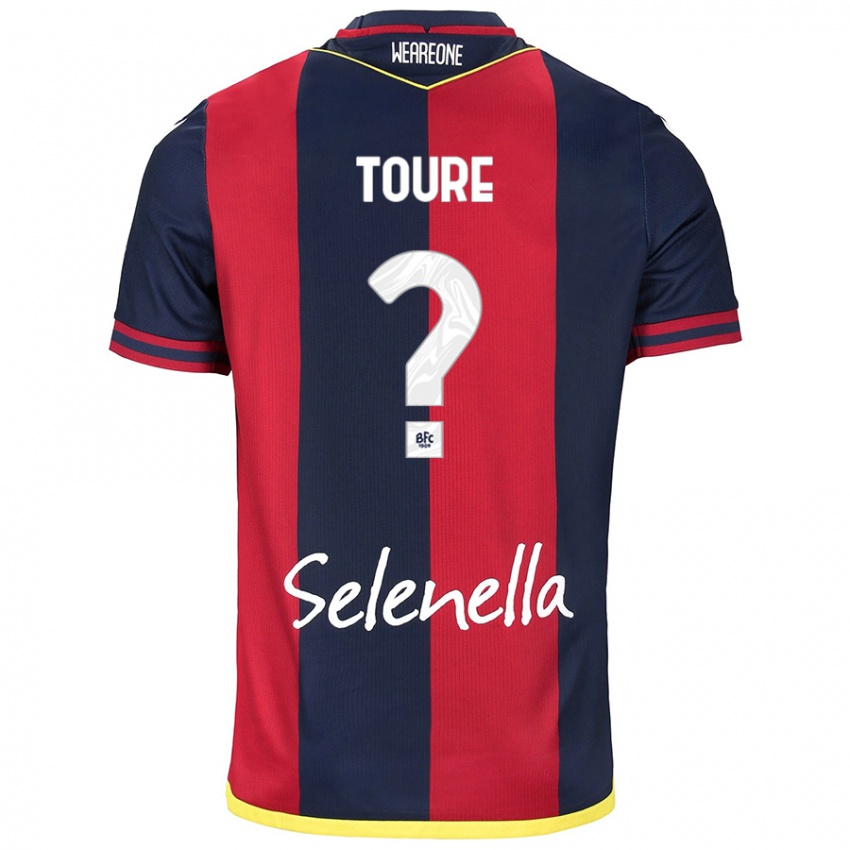 Bambino Maglia Mohamed Toure #0 Rosso Blu Reale Kit Gara Home 2024/25 Maglietta