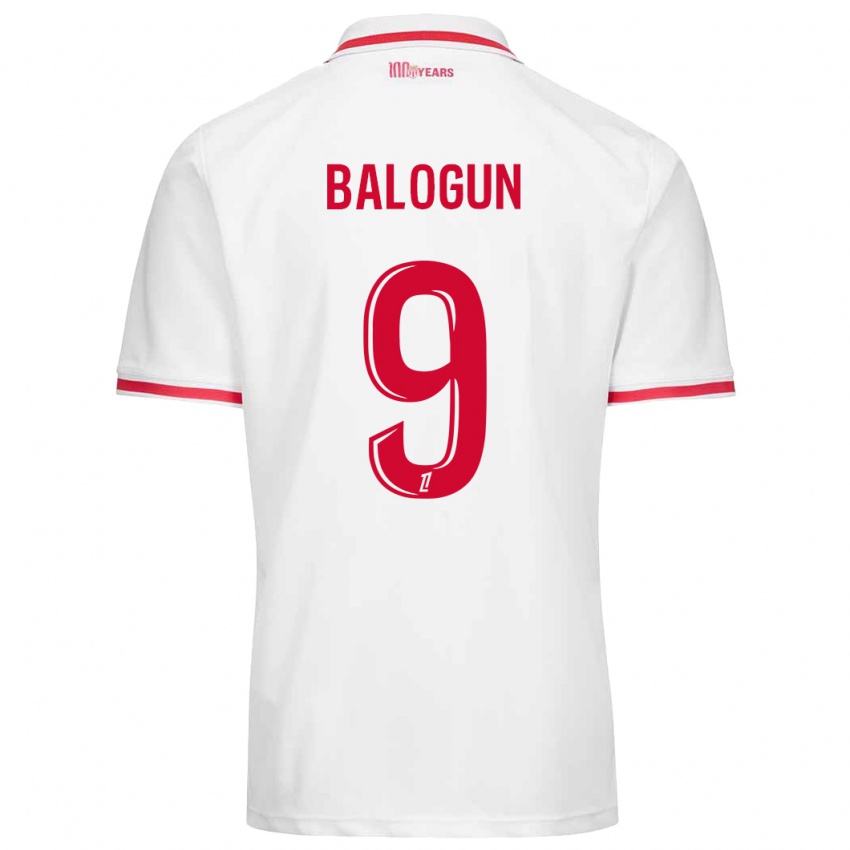 Bambino Maglia Folarin Balogun #9 Bianco Rosso Kit Gara Home 2024/25 Maglietta