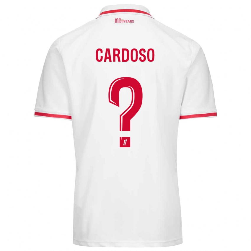 Bambino Maglia Bruno Cardoso #0 Bianco Rosso Kit Gara Home 2024/25 Maglietta