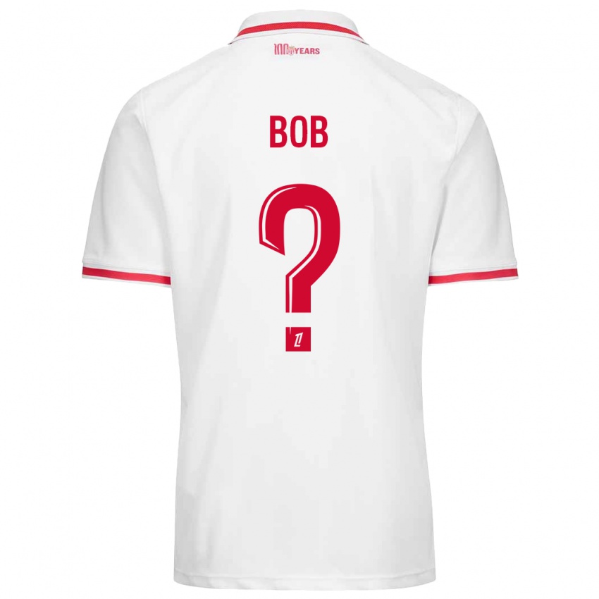 Bambino Maglia Mohamed Bob #0 Bianco Rosso Kit Gara Home 2024/25 Maglietta