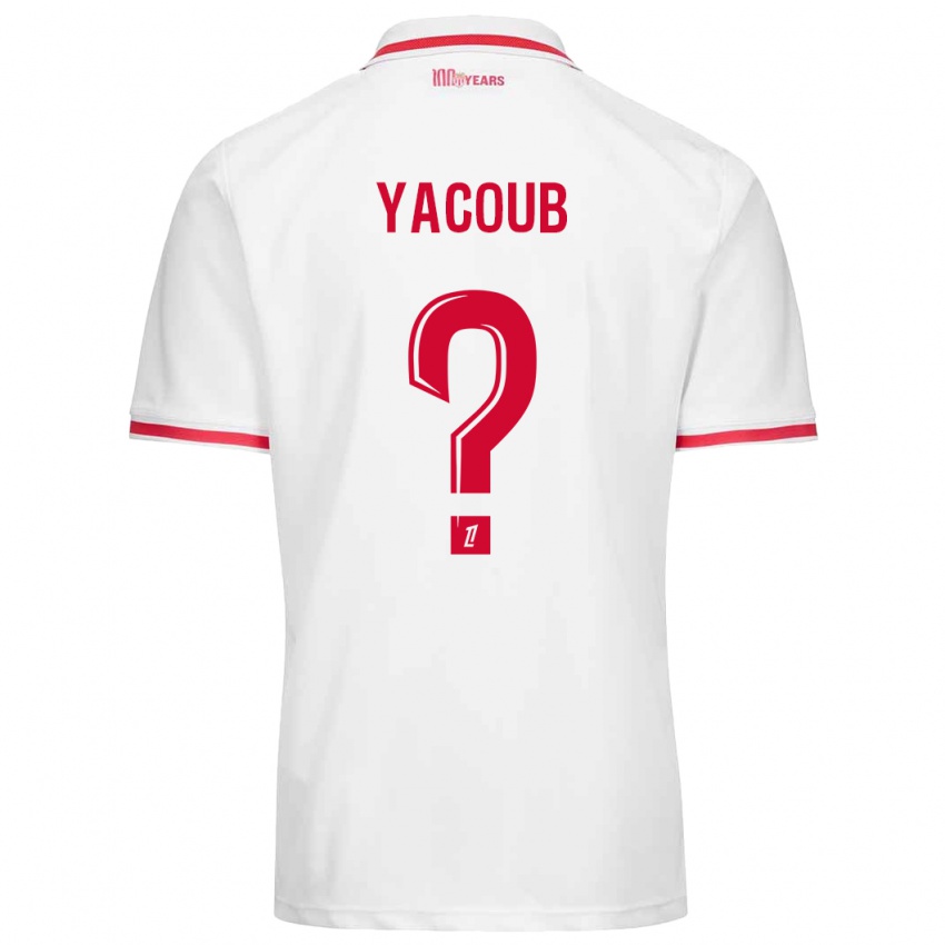 Bambino Maglia Béchir Yacoub #0 Bianco Rosso Kit Gara Home 2024/25 Maglietta