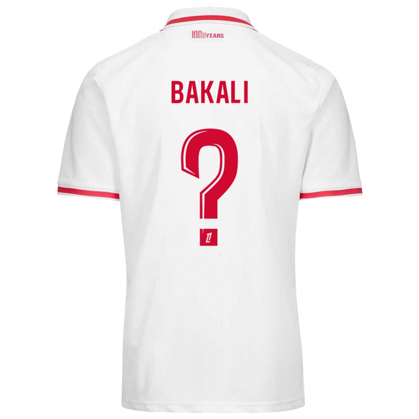 Bambino Maglia Jonathan Bakali #0 Bianco Rosso Kit Gara Home 2024/25 Maglietta