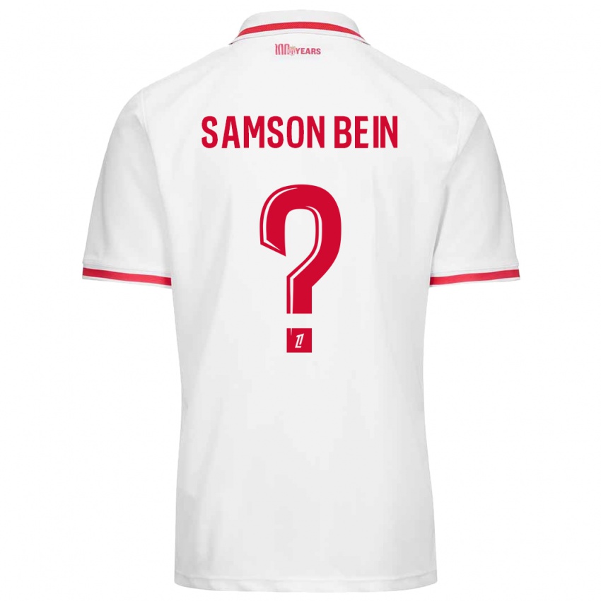 Bambino Maglia Sirak Samson Bein #0 Bianco Rosso Kit Gara Home 2024/25 Maglietta