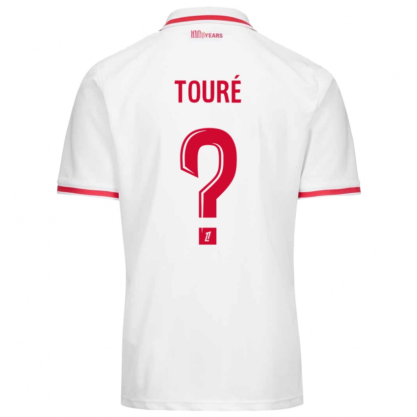 Bambino Maglia Ilane Touré #0 Bianco Rosso Kit Gara Home 2024/25 Maglietta