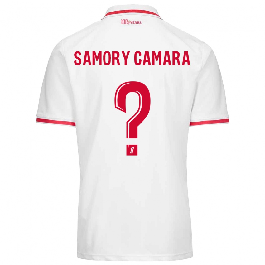 Bambino Maglia Verges Samory Camara #0 Bianco Rosso Kit Gara Home 2024/25 Maglietta