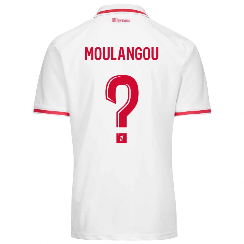 Bambino Maglia Kenan Moulangou #0 Bianco Rosso Kit Gara Home 2024/25 Maglietta