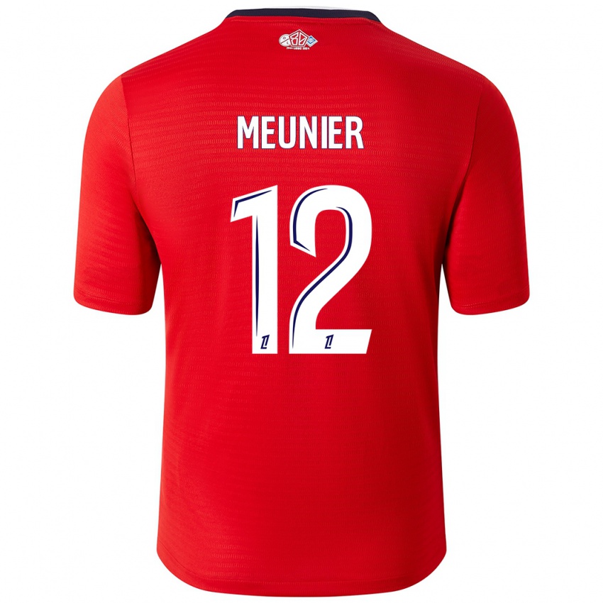 Bambino Maglia Thomas Meunier #12 Rosso Bianco Kit Gara Home 2024/25 Maglietta