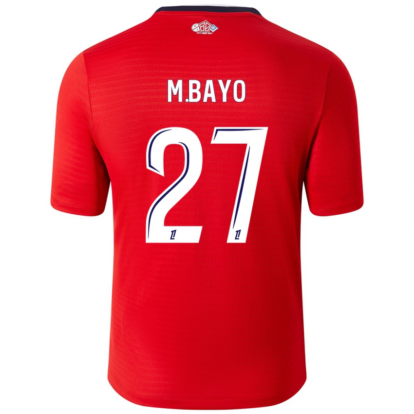 Bambino Maglia Mohamed Bayo #27 Rosso Bianco Kit Gara Home 2024/25 Maglietta