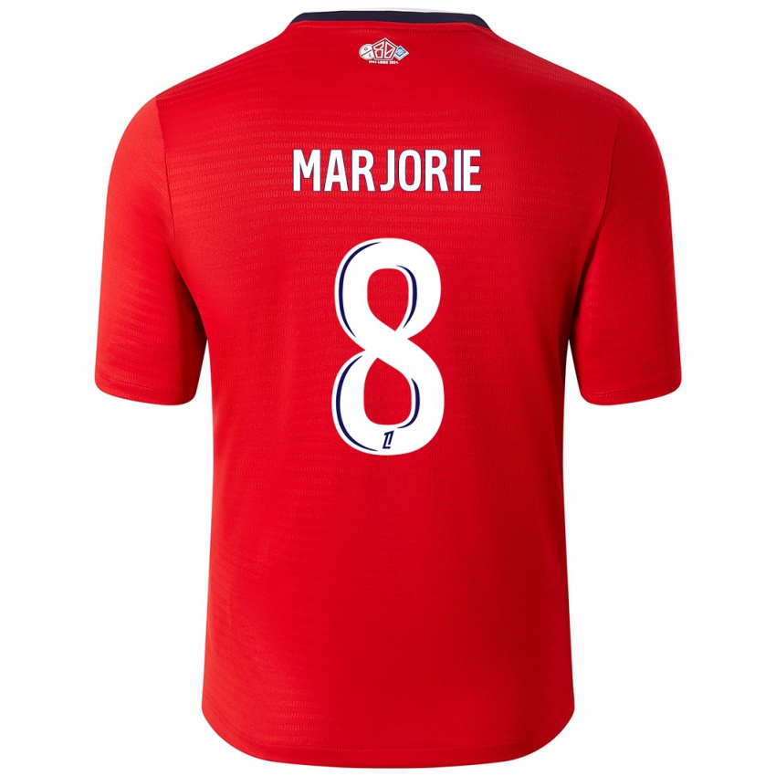 Bambino Maglia Marjorie #8 Rosso Bianco Kit Gara Home 2024/25 Maglietta