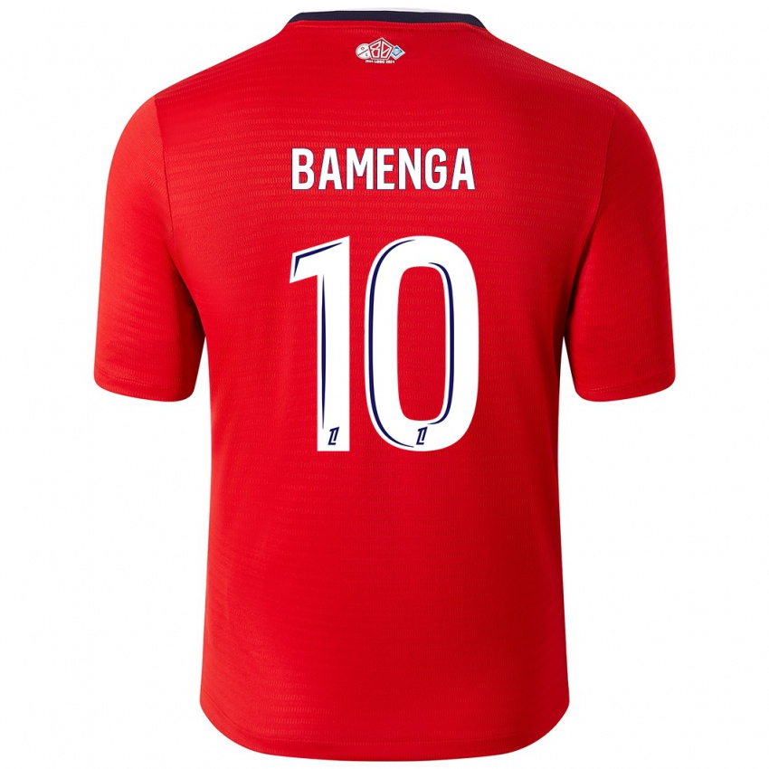 Bambino Maglia Naomie Bamenga #10 Rosso Bianco Kit Gara Home 2024/25 Maglietta