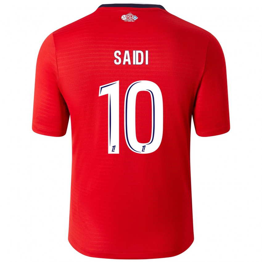 Bambino Maglia Rachel Saidi #10 Rosso Bianco Kit Gara Home 2024/25 Maglietta