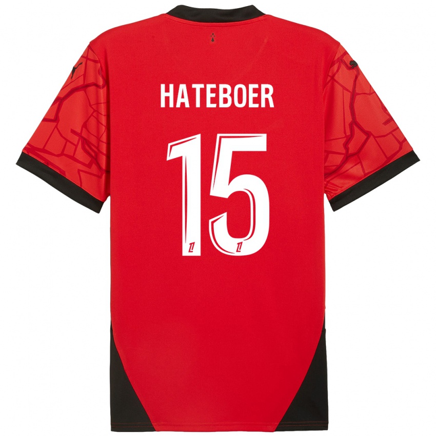 Bambino Maglia Hans Hateboer #15 Rosso Nero Kit Gara Home 2024/25 Maglietta