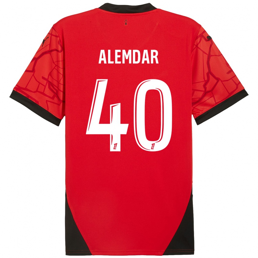 Bambino Maglia Doğan Alemdar #40 Rosso Nero Kit Gara Home 2024/25 Maglietta