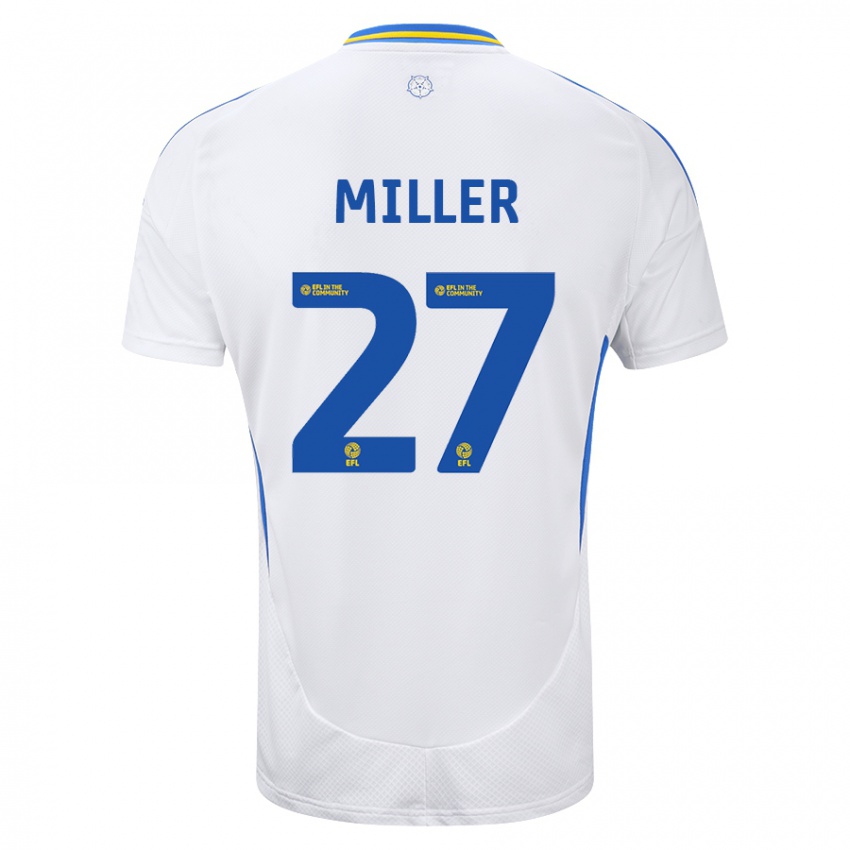 Bambino Maglia Amari Miller #27 Bianco Blu Kit Gara Home 2024/25 Maglietta