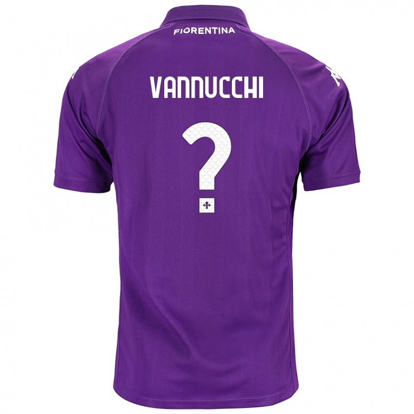 Bambino Maglia Tommaso Vannucchi #0 Viola Kit Gara Home 2024/25 Maglietta