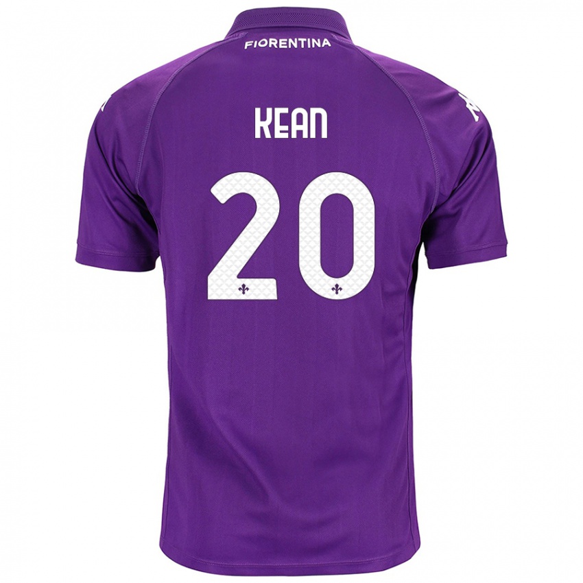 Bambino Maglia Moise Kean #20 Viola Kit Gara Home 2024/25 Maglietta