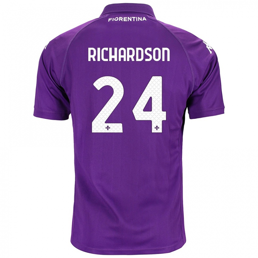 Bambino Maglia Amir Richardson #24 Viola Kit Gara Home 2024/25 Maglietta