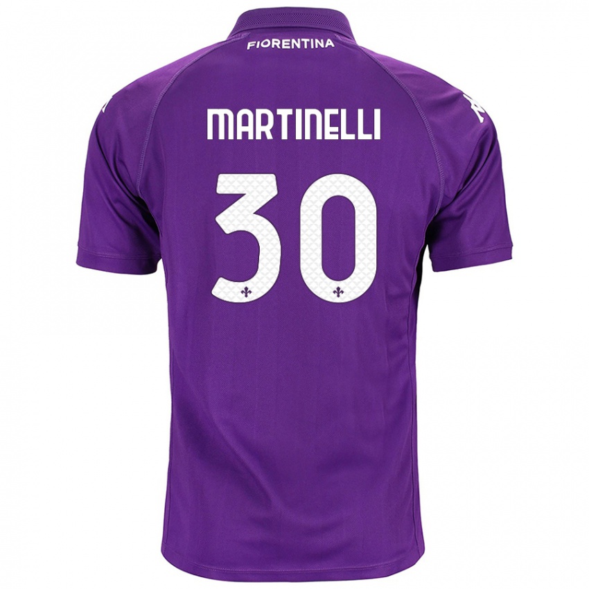 Bambino Maglia Tommaso Martinelli #30 Viola Kit Gara Home 2024/25 Maglietta