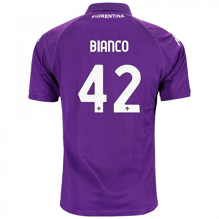 Bambino Maglia Alessandro Bianco #42 Viola Kit Gara Home 2024/25 Maglietta