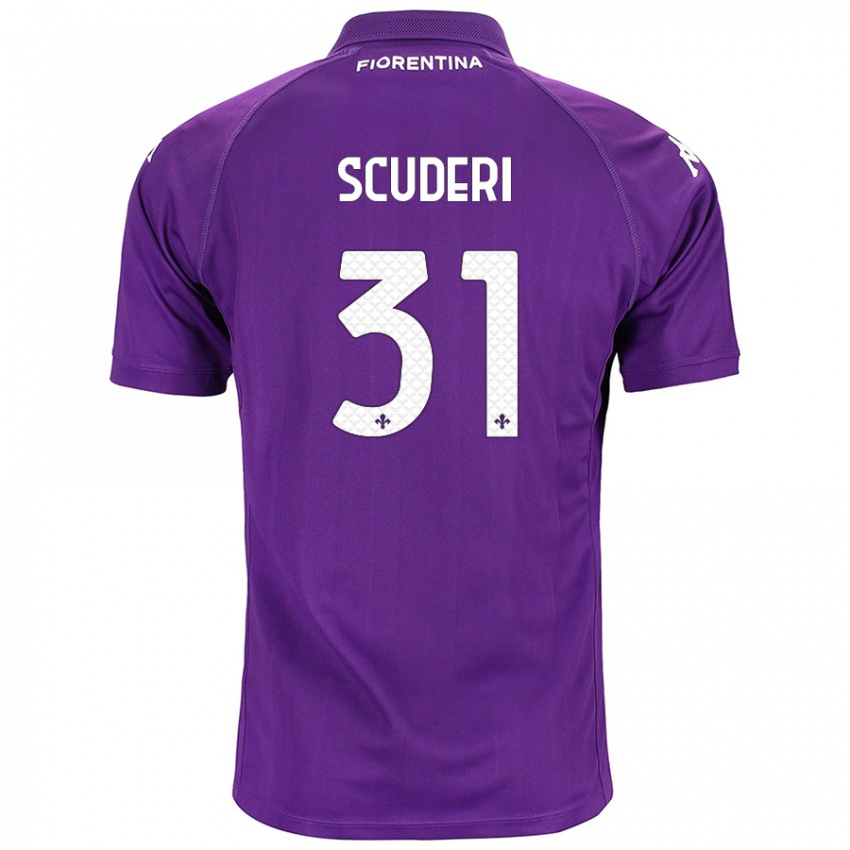 Bambino Maglia Giulio Scuderi #31 Viola Kit Gara Home 2024/25 Maglietta