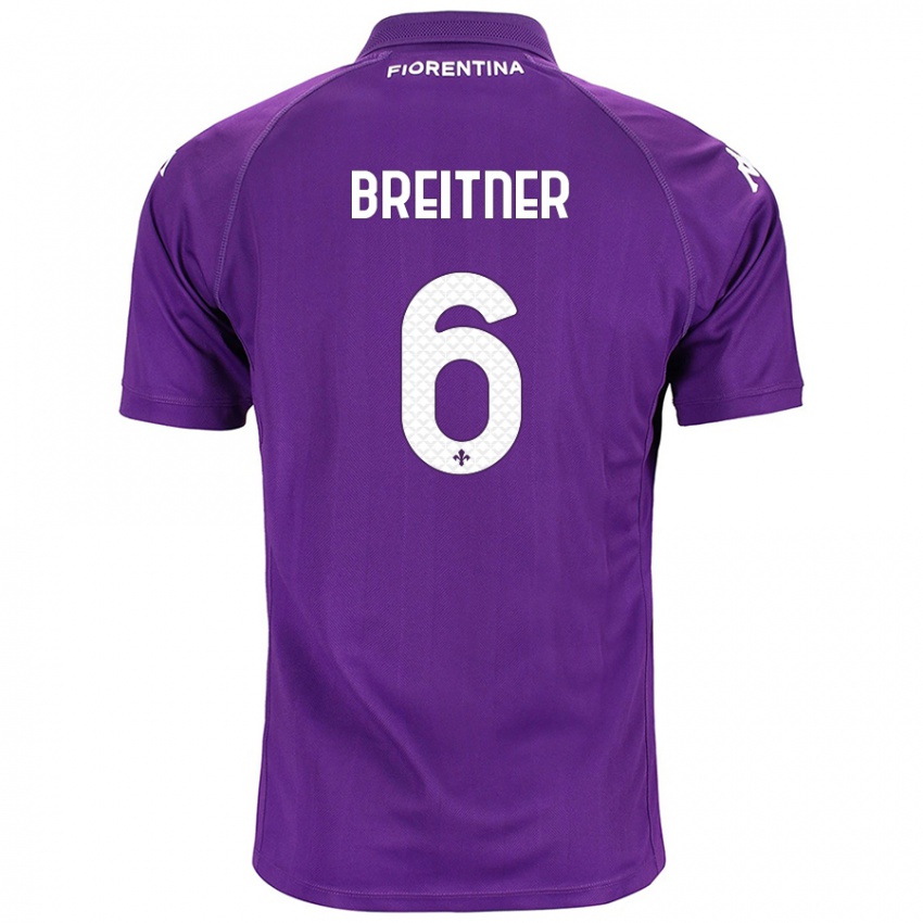 Bambino Maglia Stephanie Breitner #6 Viola Kit Gara Home 2024/25 Maglietta