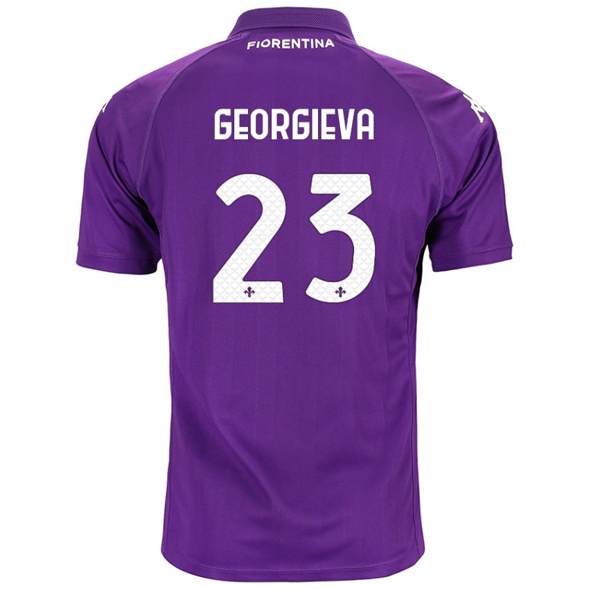 Bambino Maglia Marina Georgieva #23 Viola Kit Gara Home 2024/25 Maglietta