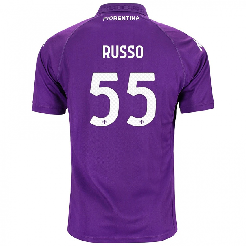 Bambino Maglia Federica Russo #55 Viola Kit Gara Home 2024/25 Maglietta