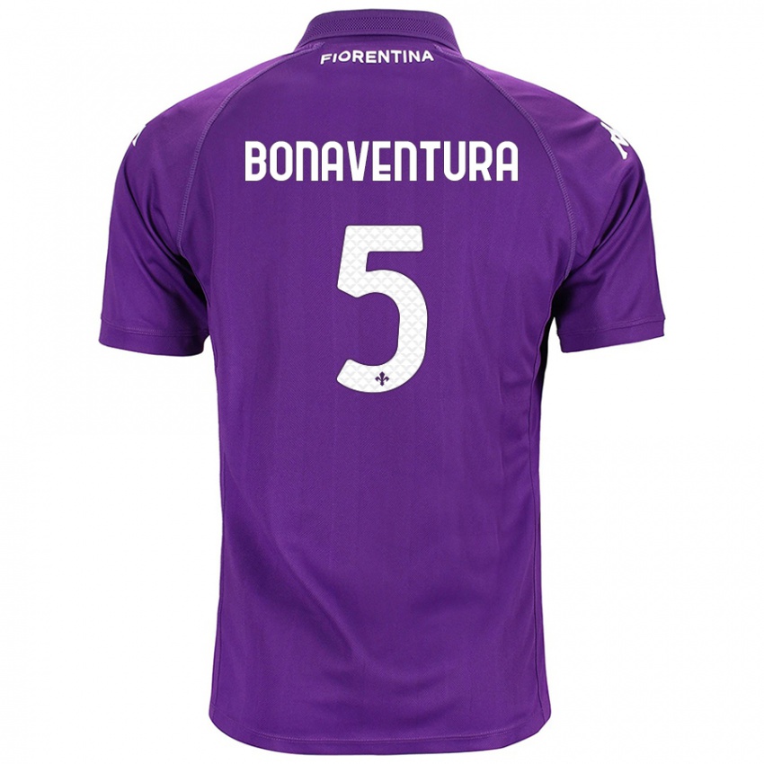 Bambino Maglia Giacomo Bonaventura #5 Viola Kit Gara Home 2024/25 Maglietta