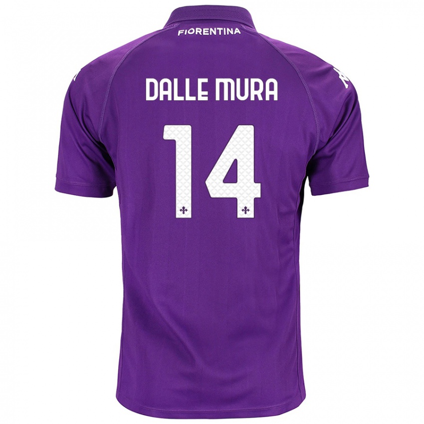 Bambino Maglia Christian Dalle Mura #14 Viola Kit Gara Home 2024/25 Maglietta