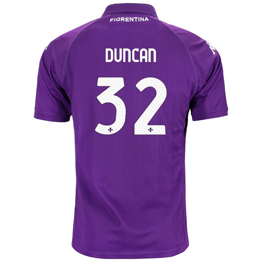 Bambino Maglia Alfred Duncan #32 Viola Kit Gara Home 2024/25 Maglietta