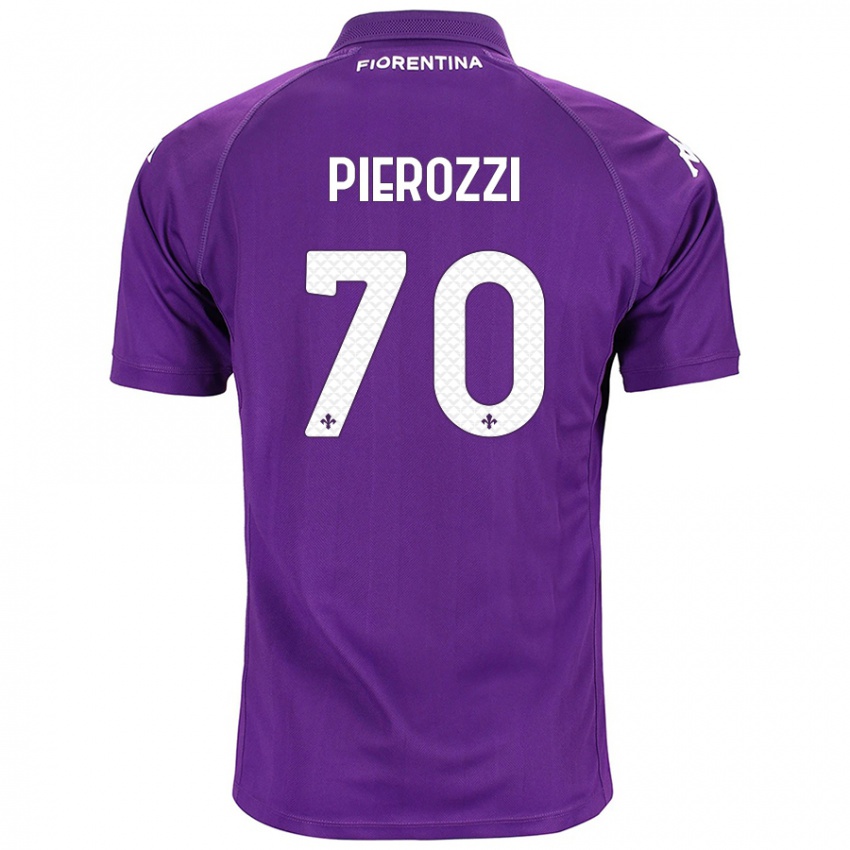 Bambino Maglia Niccolò Pierozzi #70 Viola Kit Gara Home 2024/25 Maglietta