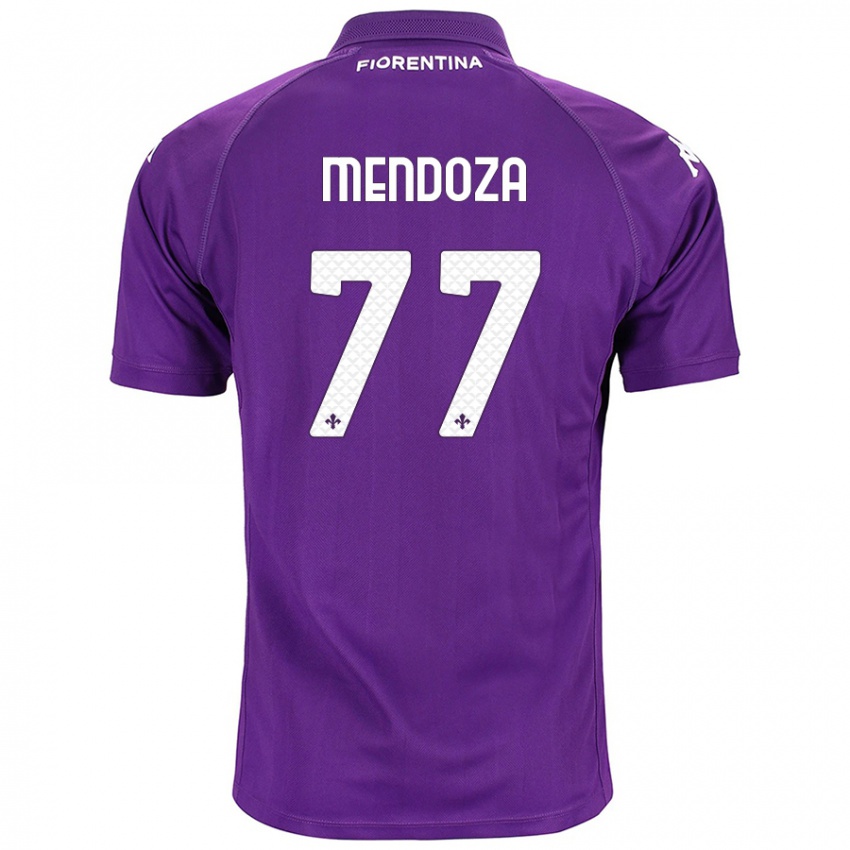 Bambino Maglia William Mendoza #77 Viola Kit Gara Home 2024/25 Maglietta