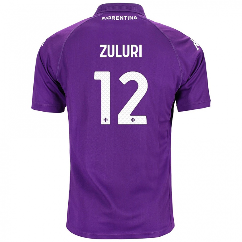 Bambino Maglia Athena Zuluri #12 Viola Kit Gara Home 2024/25 Maglietta