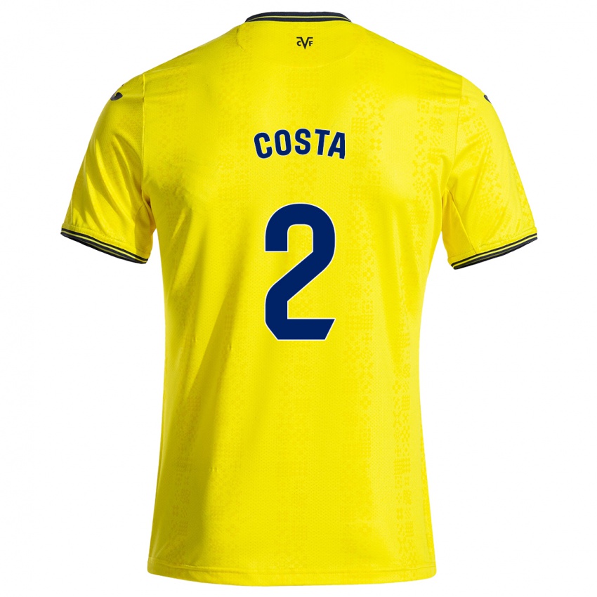 Bambino Maglia Logan Costa #2 Giallo Nero Kit Gara Home 2024/25 Maglietta