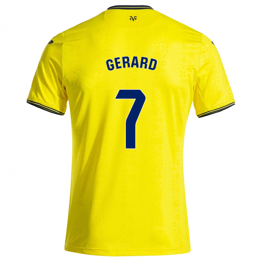 Bambino Maglia Gerard Moreno #7 Giallo Nero Kit Gara Home 2024/25 Maglietta