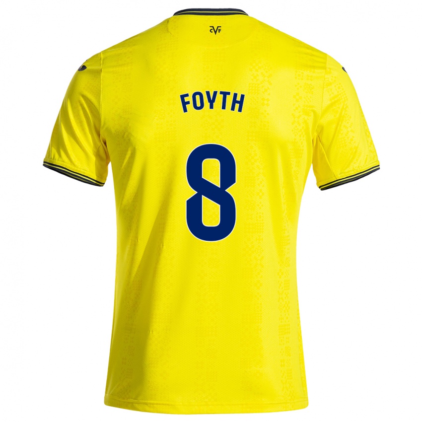 Bambino Maglia Juan Foyth #8 Giallo Nero Kit Gara Home 2024/25 Maglietta