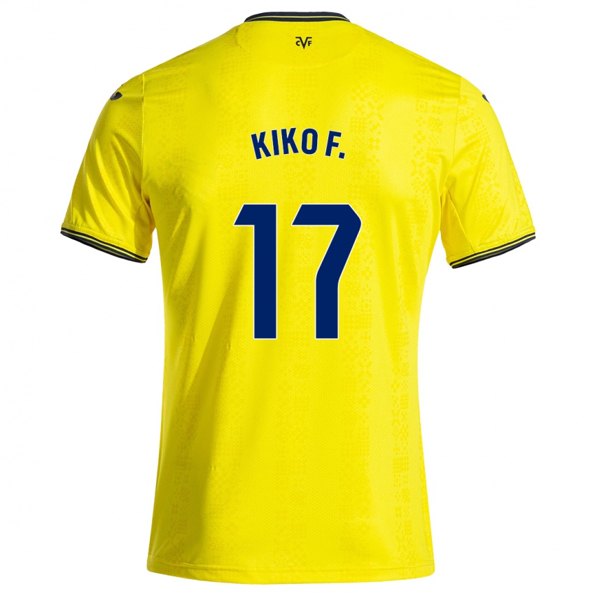 Bambino Maglia Kiko Femenía #17 Giallo Nero Kit Gara Home 2024/25 Maglietta