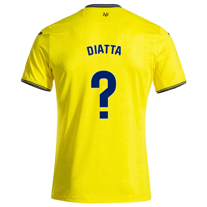 Bambino Maglia Alassane Diatta #0 Giallo Nero Kit Gara Home 2024/25 Maglietta