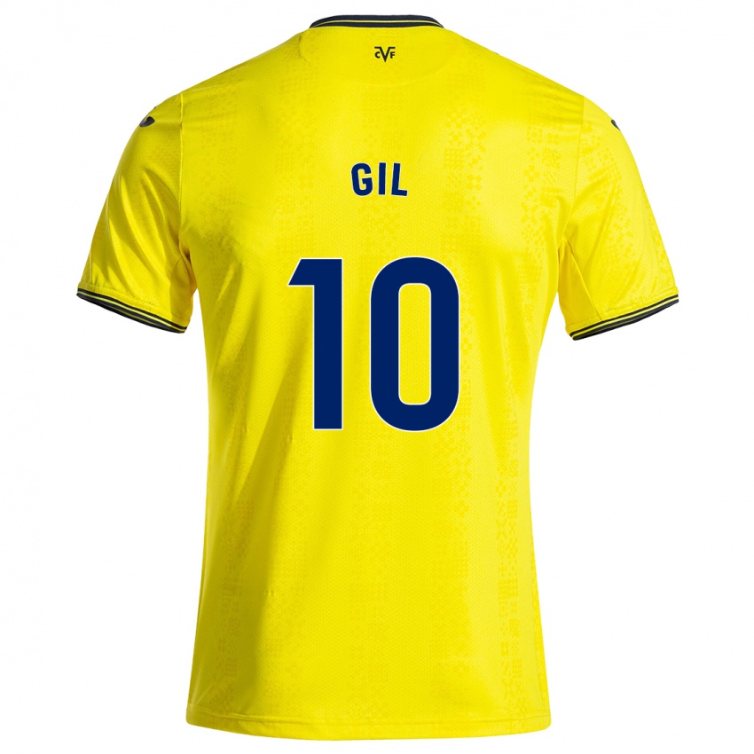 Bambino Maglia Markel Gil #10 Giallo Nero Kit Gara Home 2024/25 Maglietta