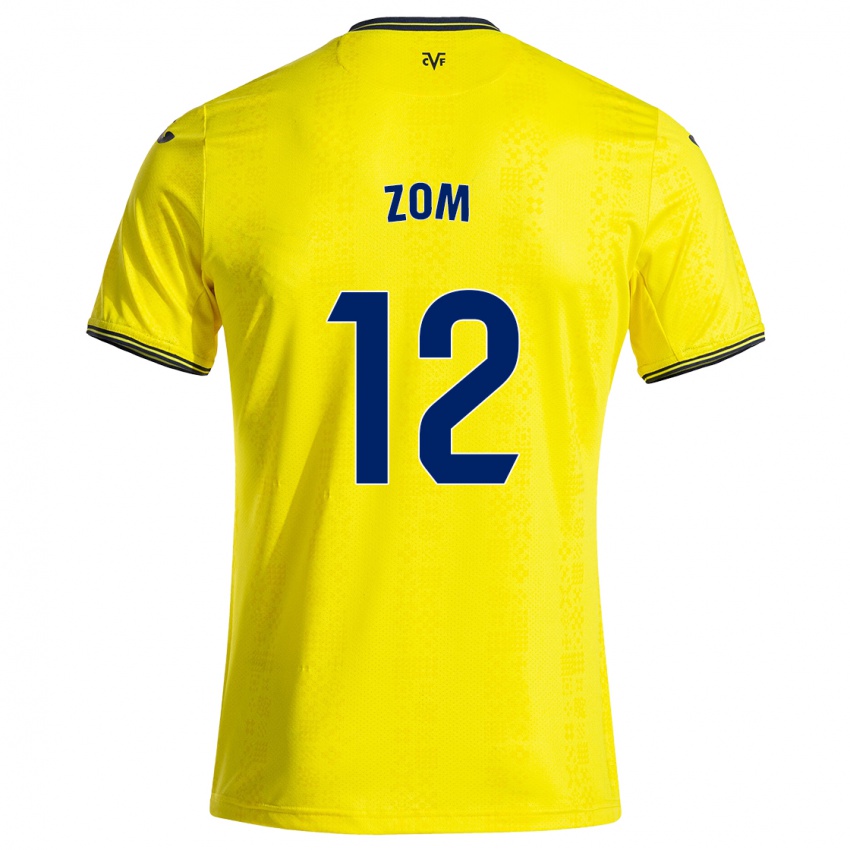 Bambino Maglia Ludo Zom #12 Giallo Nero Kit Gara Home 2024/25 Maglietta