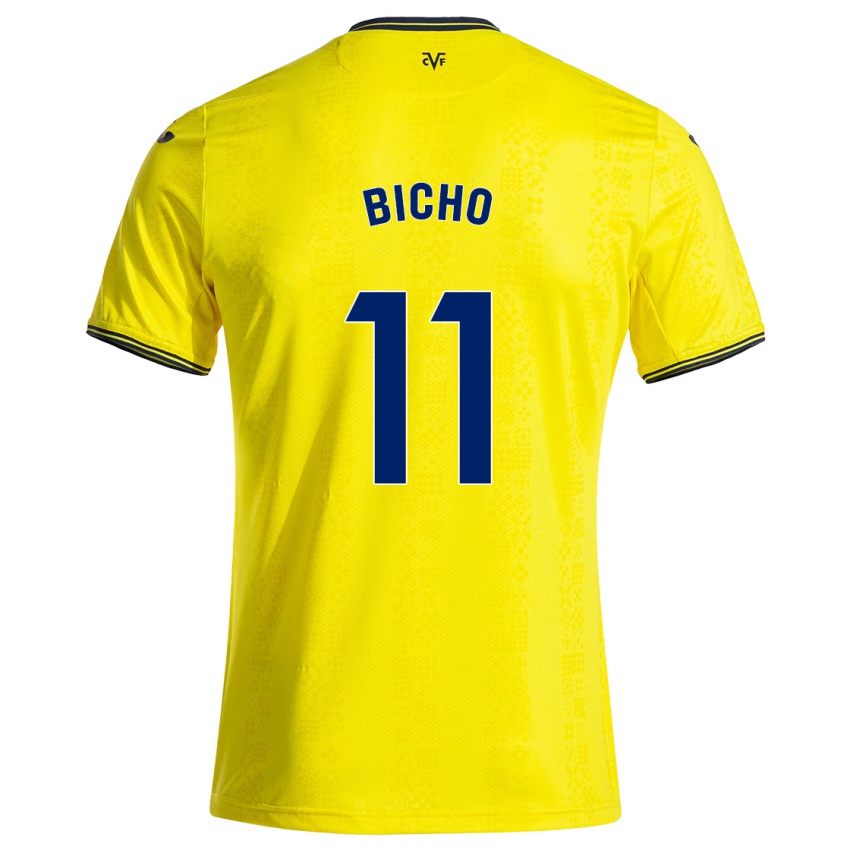 Bambino Maglia Bicho #11 Giallo Nero Kit Gara Home 2024/25 Maglietta