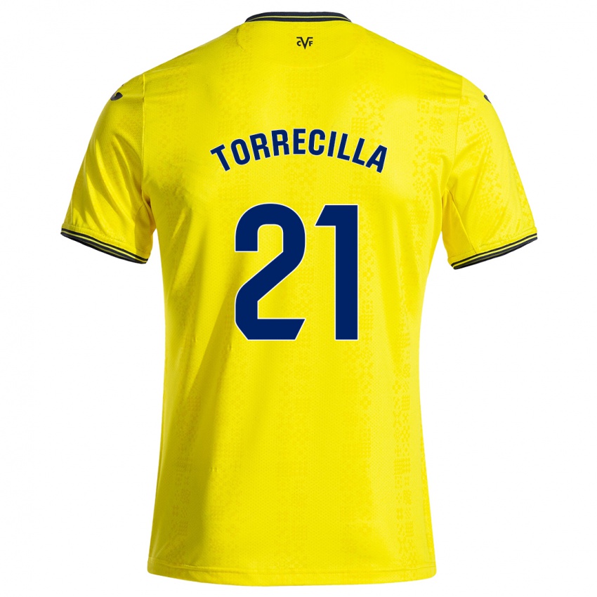 Bambino Maglia Virginia Torrecilla #21 Giallo Nero Kit Gara Home 2024/25 Maglietta